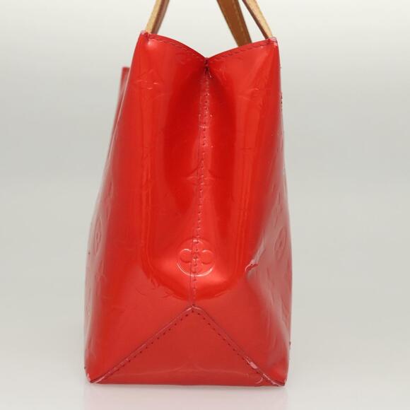 LOUIS VUITTON Monogram Vernis Reade PM Hand Bag Red Rouge M91088 - Picture 4 of 12